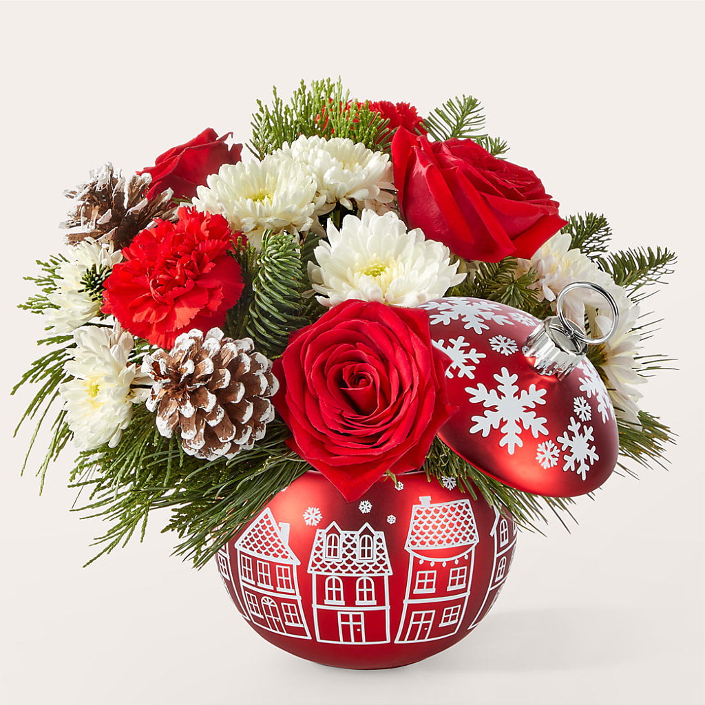 Christmas Village Ornament – Grimm-kruse-brix Florist Inc, Saint Louis MO