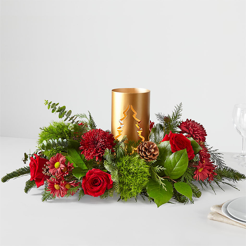 Toast the Season Centerpiece – Grimm-kruse-brix Florist Inc, Saint Louis MO