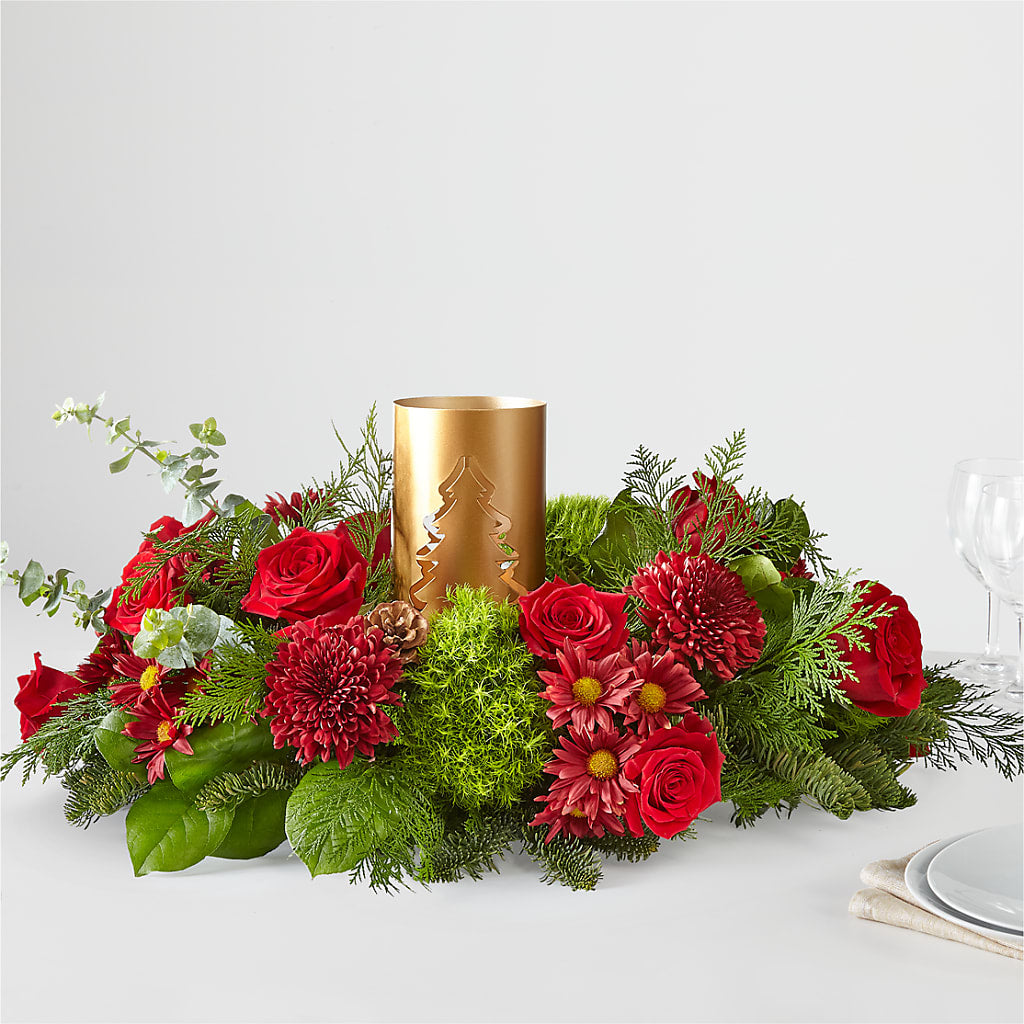 Toast the Season Centerpiece – Grimm-kruse-brix Florist Inc, Saint Louis MO