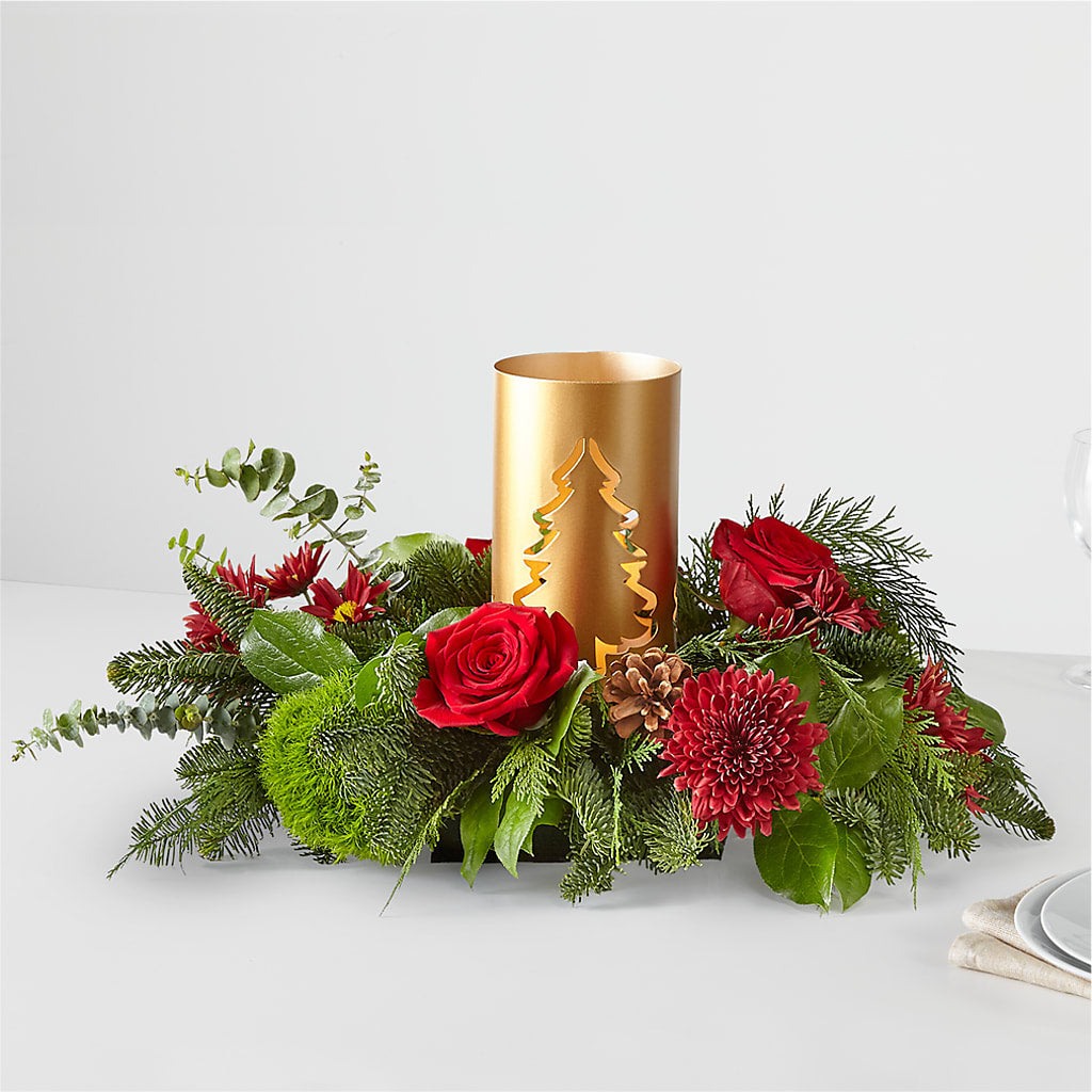 Toast the Season Centerpiece – Grimm-kruse-brix Florist Inc, Saint Louis MO