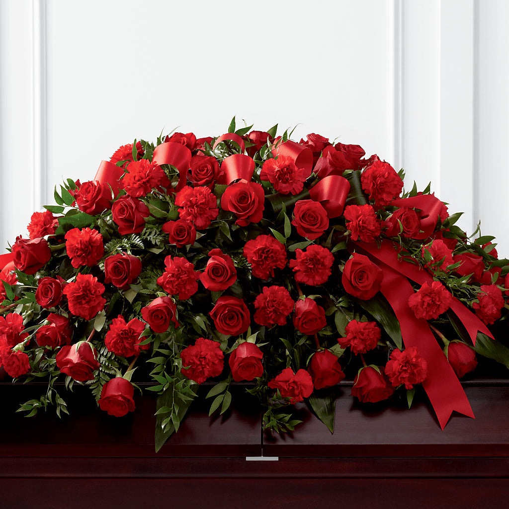 Tribute of Life Casket Spray – Grimm-kruse-brix Florist Inc, Saint Louis MO