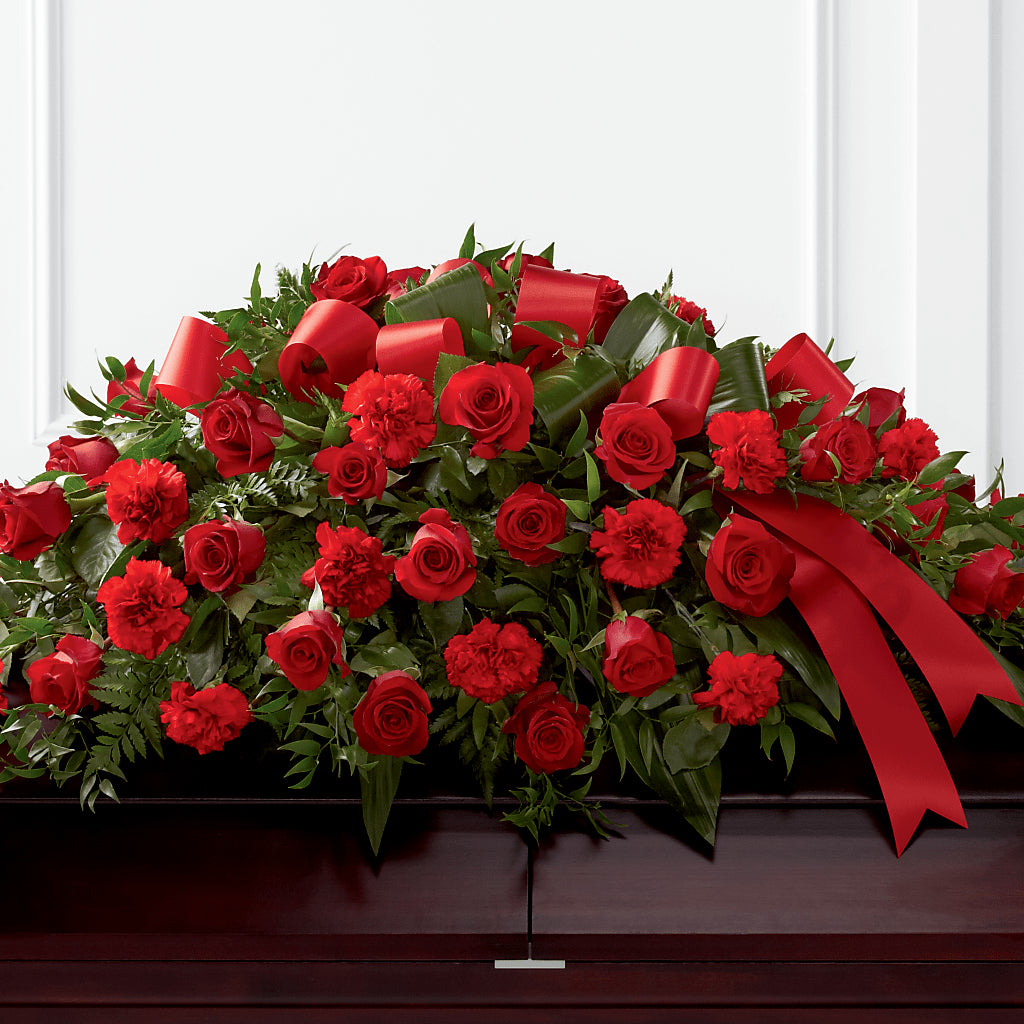 Tribute of Life Casket Spray – Grimm-kruse-brix Florist Inc, Saint Louis MO