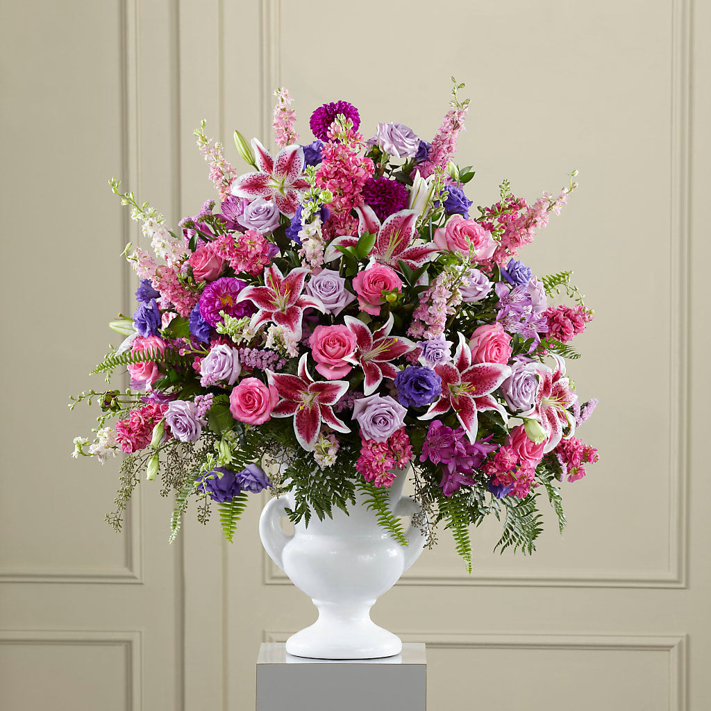 Peaceful Tribute Arrangement – Grimm-kruse-brix Florist Inc, Saint Louis MO