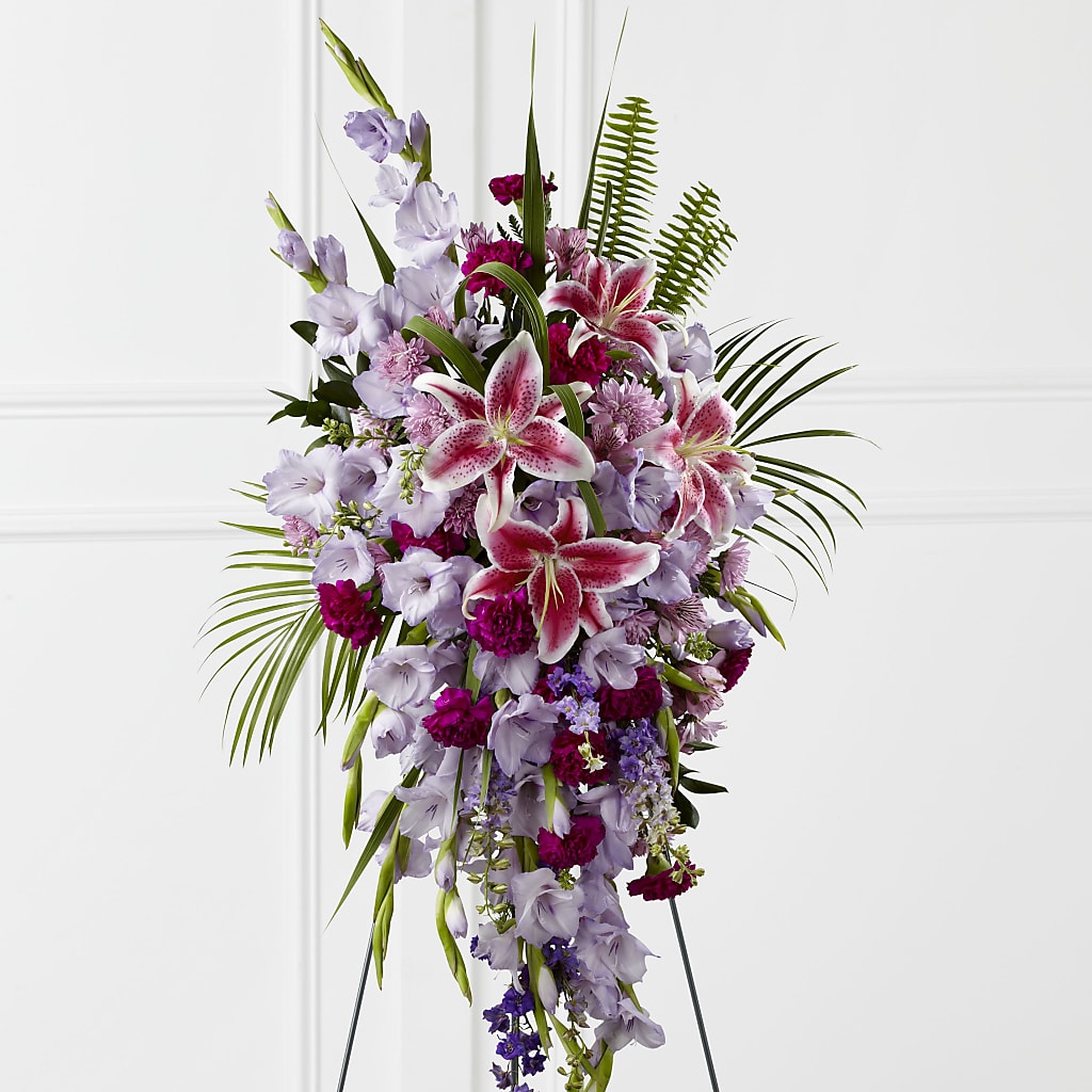 Tender Touch Standing Spray – Grimm-kruse-brix Florist Inc, Saint Louis MO