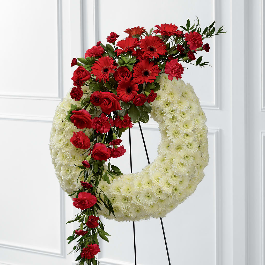 Graceful Tribute Wreath – Grimm-kruse-brix Florist Inc, Saint Louis MO