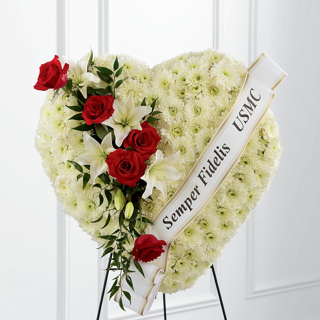 Heartfelt Hero Standing Heart – Grimm-kruse-brix Florist Inc, Saint Louis MO