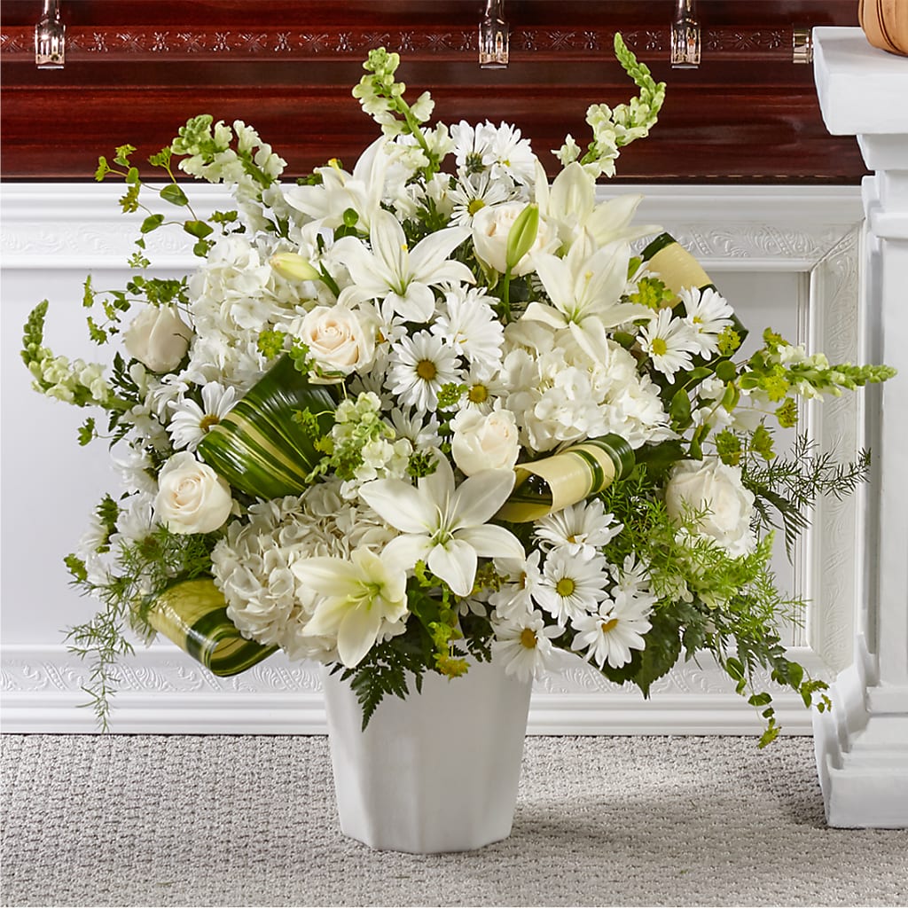 Thoughts of Tranquility Floor Basket – Grimm-kruse-brix Florist Inc, Saint Louis MO