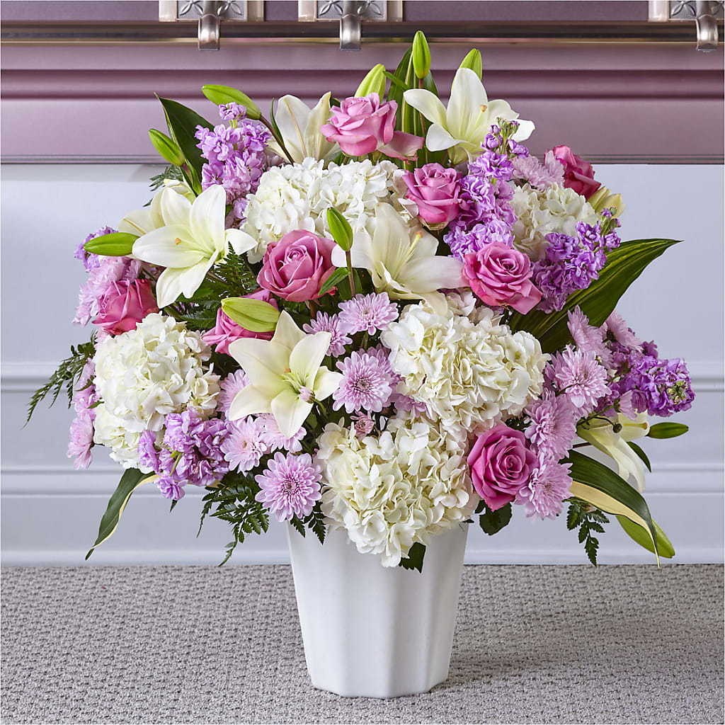 Heaven Sent Floor Basket – Grimm-kruse-brix Florist Inc, Saint Louis MO