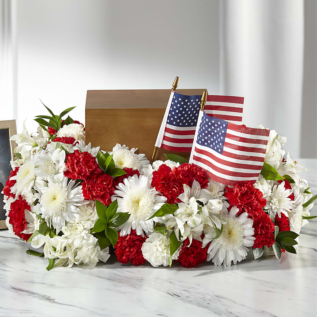 Spirit of Patriotism Cremation Adornment – Grimm-kruse-brix Florist Inc, Saint Louis MO