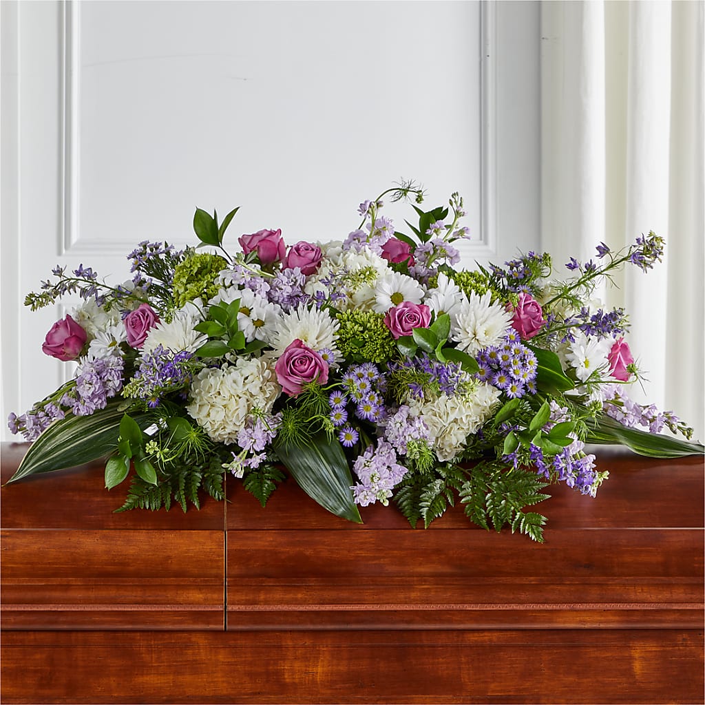 Meadows of Serenity Casket Spray – Grimm-kruse-brix Florist Inc, Saint Louis MO