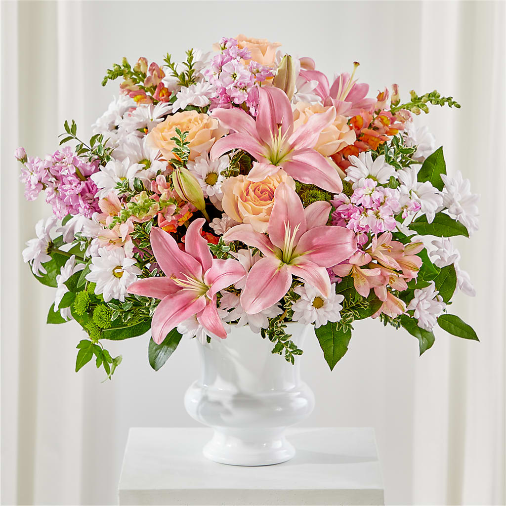 Heartfelt Gesture Urn Arrangement – Grimm-kruse-brix Florist Inc, Saint Louis MO