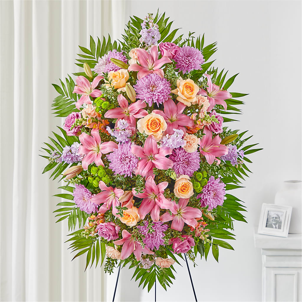 Love & Light Standing Spray – Grimm-kruse-brix Florist Inc, Saint Louis MO