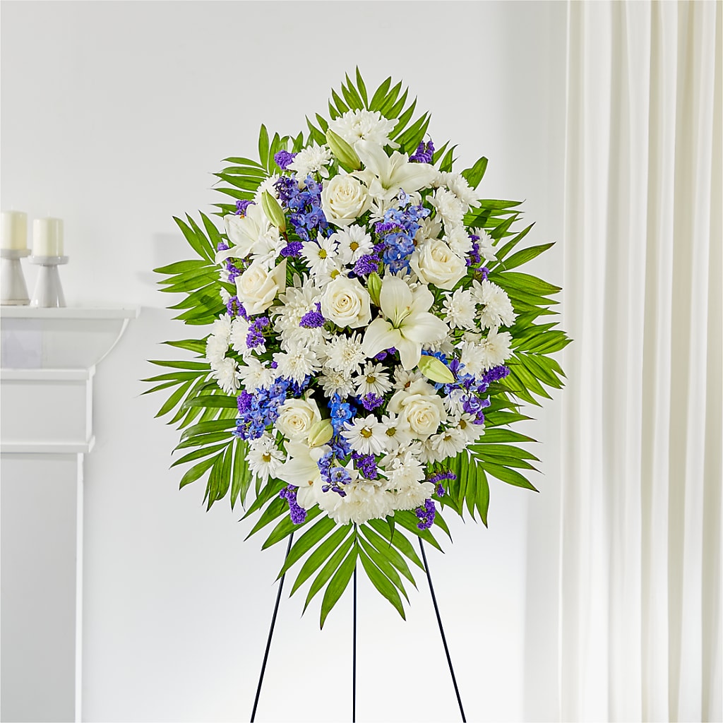 At Rest Standing Spray – Grimm-kruse-brix Florist Inc, Saint Louis MO