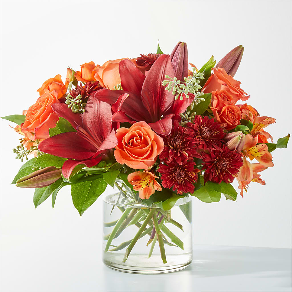 Crimson Leaves Bouquet – Grimm-kruse-brix Florist Inc, Saint Louis MO