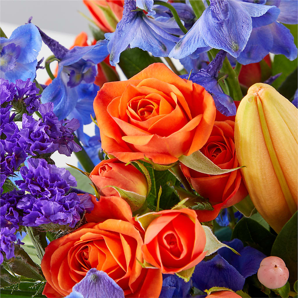 Radiant Citrus Box Bouquet –  Grimm-kruse-brix Florist Inc, Saint Louis MO