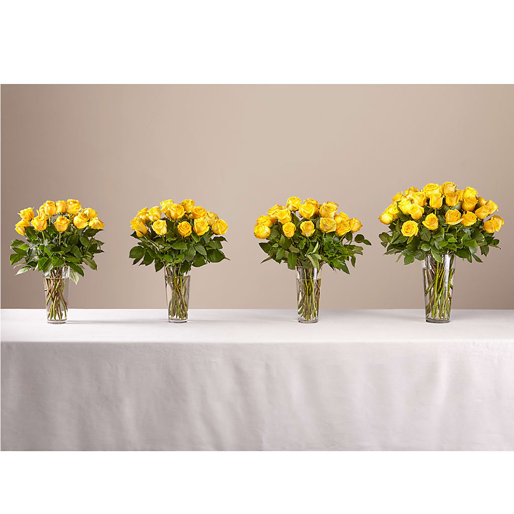 Long Stem Yellow Rose Bouquet –  Grimm-kruse-brix Florist Inc, Saint Louis MO