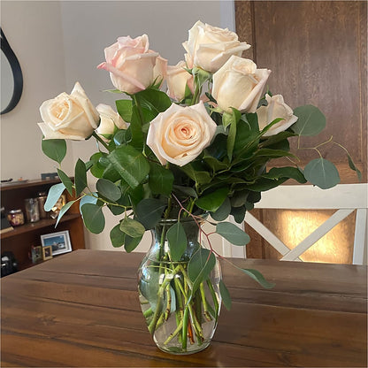 Long Stem Pink Rose Bouquet –  Grimm-kruse-brix Florist Inc, Saint Louis MO