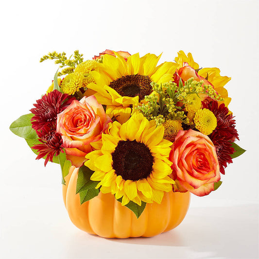 Golden Gourd Pumpkin Bouquet –  Grimm-kruse-brix Florist Inc, Saint Louis MO
