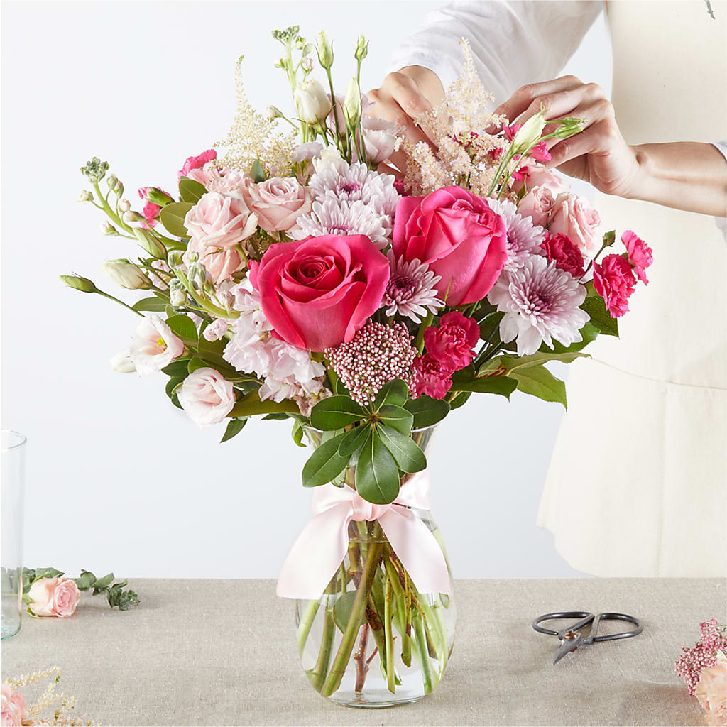 Pink Ribbon - A Florist Original –  Grimm-kruse-brix Florist Inc, Saint Louis MO