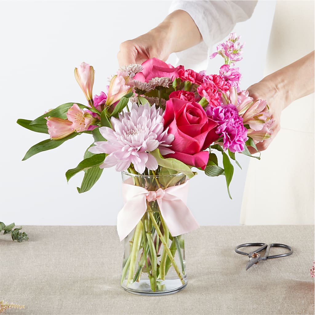 Pink Ribbon - A Florist Original –  Grimm-kruse-brix Florist Inc, Saint Louis MO