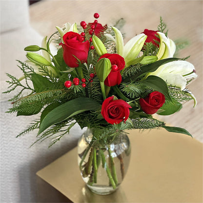 Sparkling Snowflakes Bouquet –  Grimm-kruse-brix Florist Inc, Saint Louis MO