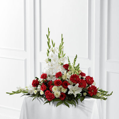 Crimson & White Arrangement –  Grimm-kruse-brix Florist Inc, Saint Louis MO