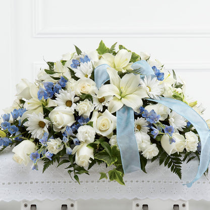 Tender Treasure Casket Spray –  Grimm-kruse-brix Florist Inc, Saint Louis MO