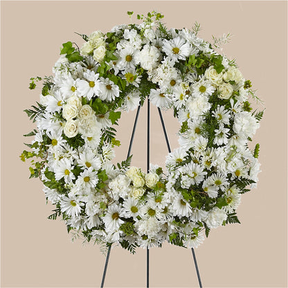 Faithful Wishes Wreath –  Grimm-kruse-brix Florist Inc, Saint Louis MO