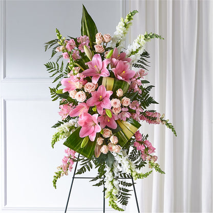 Elegant Embrace Standing Spray –  Grimm-kruse-brix Florist Inc, Saint Louis MO