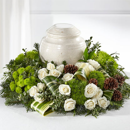 Precious Evergreen Cremation Adornment –  Grimm-kruse-brix Florist Inc, Saint Louis MO