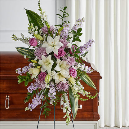 Grateful Hearts Standing Spray –  Grimm-kruse-brix Florist Inc, Saint Louis MO